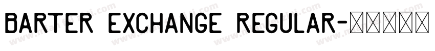 Barter Exchange Regular字体转换